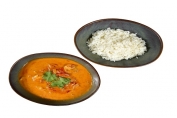  Coconut Red Curry Shrimp/Steamed Rice  